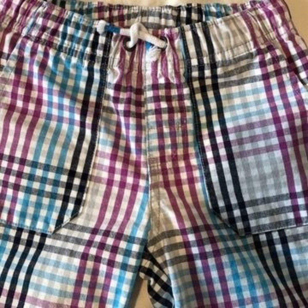 Cat & Jack Boy Shorts Blue Red Plaid Size 3T - Picture 3 of 7